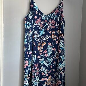 Meraki Navy Floral Mini Dress
